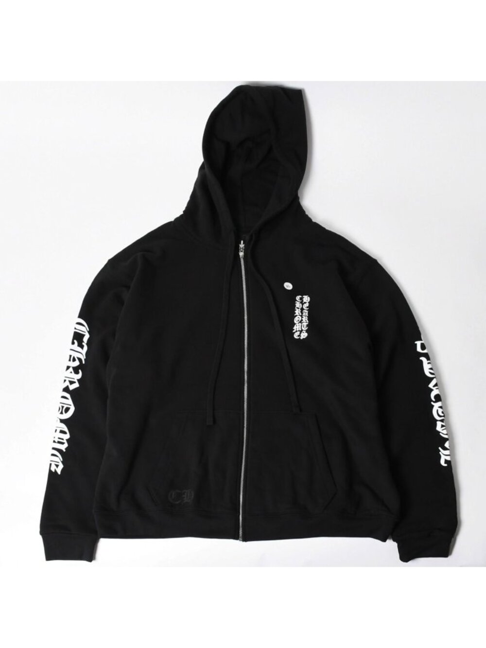 Chrome Hearts Double Face Zip Up Hoodie Vintage English XL